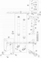 FORCELLA ANTERIORE / PIASTRA STERZO INFERIORE