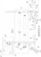 FORCELLA ANTERIORE / PIASTRA STERZO INFERIORE