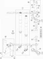FORCELLA ANTERIORE / PIASTRA STERZO INFERIORE