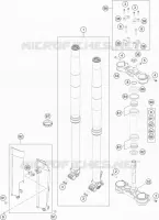 FORCELLA ANTERIORE / PIASTRA STERZO INFERIORE