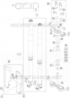 FORCELLA ANTERIORE / PIASTRA STERZO INFERIORE