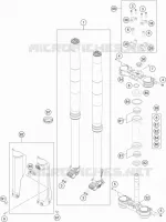 FORCELLA ANTERIORE / PIASTRA STERZO INFERIORE