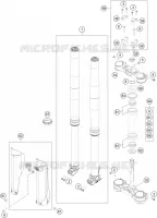 FORCELLA ANTERIORE / PIASTRA STERZO INFERIORE
