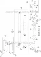 FORCELLA ANTERIORE / PIASTRA STERZO INFERIORE