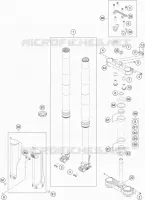 FORCELLA ANTERIORE / PIASTRA STERZO INFERIORE