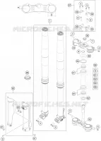 FORCELLA ANTERIORE / PIASTRA STERZO INFERIORE