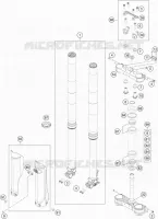 FORCELLA ANTERIORE / PIASTRA STERZO INFERIORE