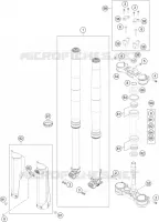 FORCELLA ANTERIORE / PIASTRA STERZO INFERIORE
