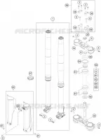 FORCELLA ANTERIORE / PIASTRA STERZO INFERIORE