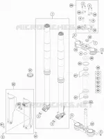FORCELLA ANTERIORE / PIASTRA STERZO INFERIORE