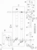 FORCELLA ANTERIORE / PIASTRA STERZO INFERIORE
