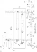 FORCELLA ANTERIORE / PIASTRA STERZO INFERIORE