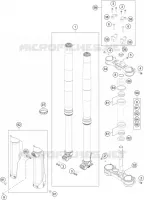 FORCELLA ANTERIORE / PIASTRA STERZO INFERIORE