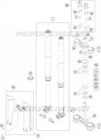 FORCELLA ANTERIORE / PIASTRA STERZO INFERIORE