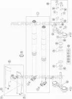 FORCELLA ANTERIORE / PIASTRA STERZO INFERIORE