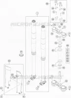 FORCELLA ANTERIORE / PIASTRA STERZO INFERIORE
