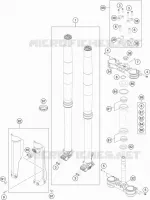 FORCELLA ANTERIORE / PIASTRA STERZO INFERIORE