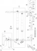 FORCELLA ANTERIORE / PIASTRA STERZO INFERIORE
