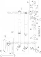 FORCELLA ANTERIORE / PIASTRA STERZO INFERIORE