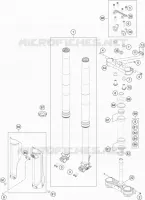 FORCELLA ANTERIORE / PIASTRA STERZO INFERIORE