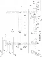 FORCELLA ANTERIORE / PIASTRA STERZO INFERIORE