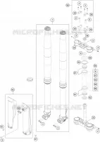 FORCELLA ANTERIORE / PIASTRA STERZO INFERIORE