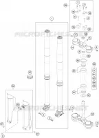 FORCELLA ANTERIORE / PIASTRA STERZO INFERIORE