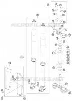 FORCELLA ANTERIORE / PIASTRA STERZO INFERIORE