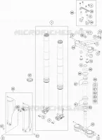 FORCELLA ANTERIORE / PIASTRA STERZO INFERIORE