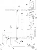 FORCELLA ANTERIORE / PIASTRA STERZO INFERIORE