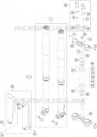 FORCELLA ANTERIORE / PIASTRA STERZO INFERIORE