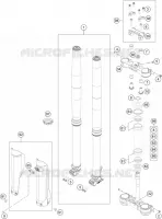 FORCELLA ANTERIORE / PIASTRA STERZO INFERIORE