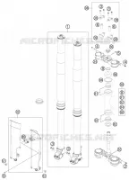 FORCELLA ANTERIORE / PIASTRA STERZO INFERIORE