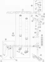 FORCELLA ANTERIORE / PIASTRA STERZO INFERIORE