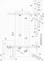 FORCELLA ANTERIORE / PIASTRA STERZO INFERIORE