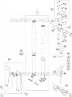FORCELLA ANTERIORE / PIASTRA STERZO INFERIORE