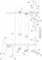 FORCELLA ANTERIORE / PIASTRA STERZO INFERIORE