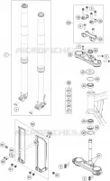 FORCELLA ANTERIORE / PIASTRA STERZO INFERIORE