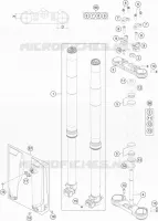 FORCELLA ANTERIORE / PIASTRA STERZO INFERIORE