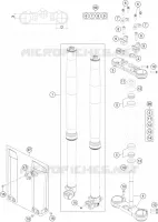 FORCELLA ANTERIORE / PIASTRA STERZO INFERIORE