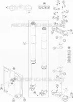 FORCELLA ANTERIORE / PIASTRA STERZO INFERIORE