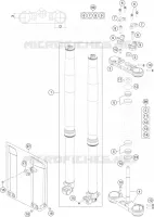 FORCELLA ANTERIORE / PIASTRA STERZO INFERIORE