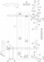 FORCELLA ANTERIORE / PIASTRA STERZO INFERIORE