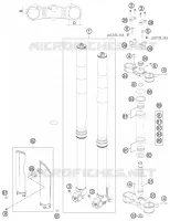 FORCELLA ANTERIORE / PIASTRA STERZO INFERIORE