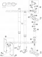 FORCELLA ANTERIORE / PIASTRA STERZO INFERIORE