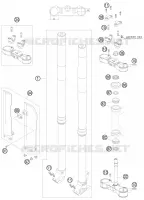 FORCELLA ANTERIORE / PIASTRA STERZO INFERIORE