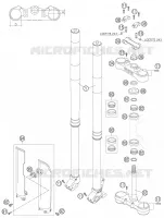 FORCELLA ANTERIORE / PIASTRA STERZO INFERIORE