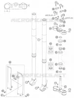 FORCELLA ANTERIORE / PIASTRA STERZO INFERIORE