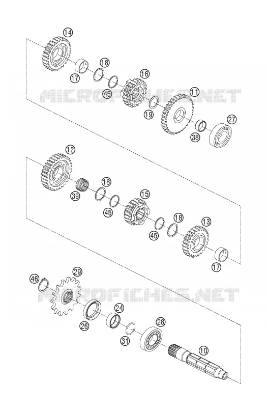 CAMBIO DI VELOCITA - ALBERO SECONDARIO