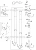 FORCELLA ANTERIORE / PIASTRA STERZO INFERIORE